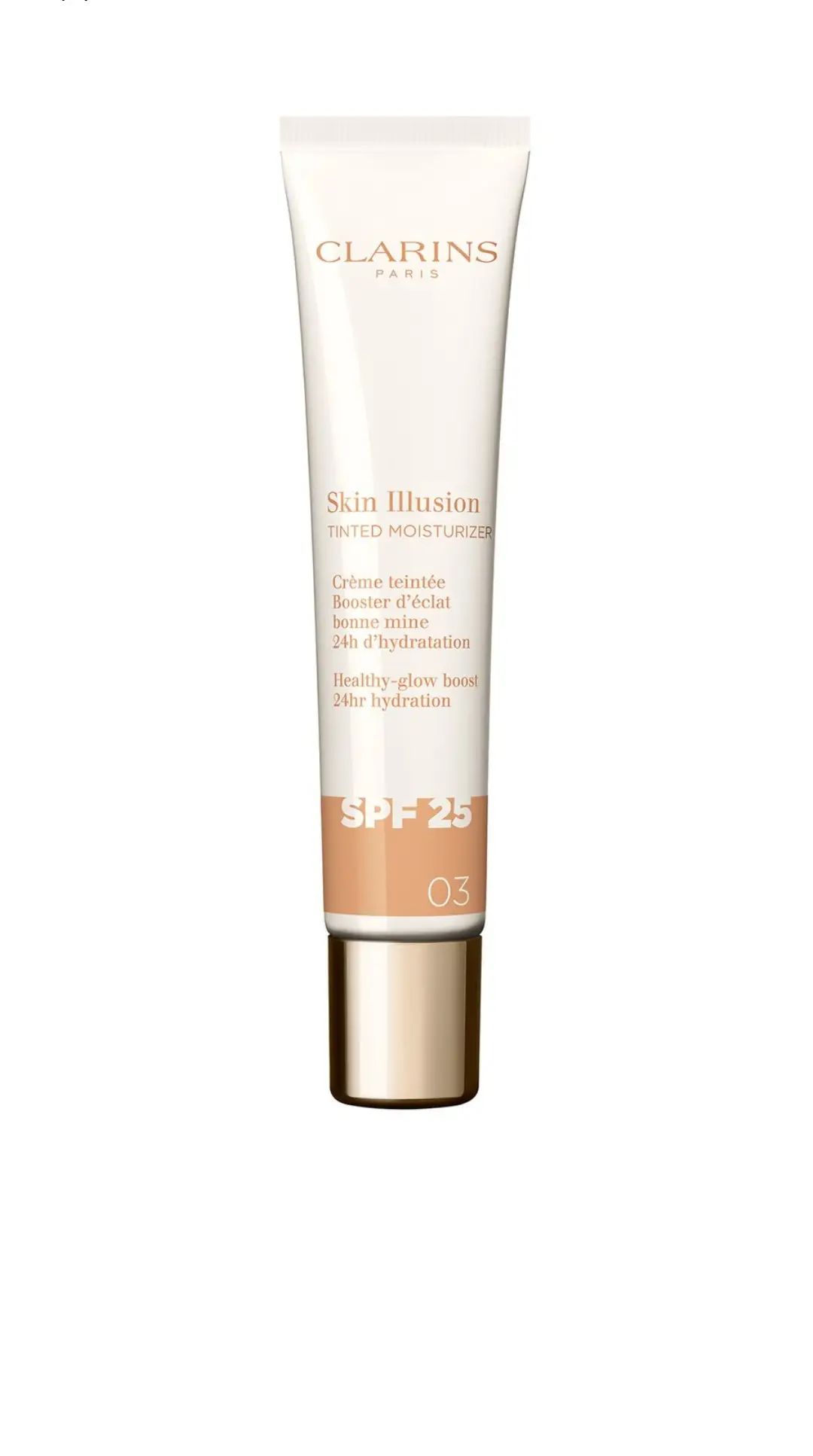 کرم صورت مرطوب کننده رنگی با اثر درخشندگی SPF 25 کلارنس