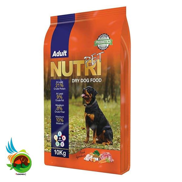 غذای سگ نوتری پت پروتیین ۲۱% مخصوص سگ بالغ وزن ۱۵ کیلوگرم